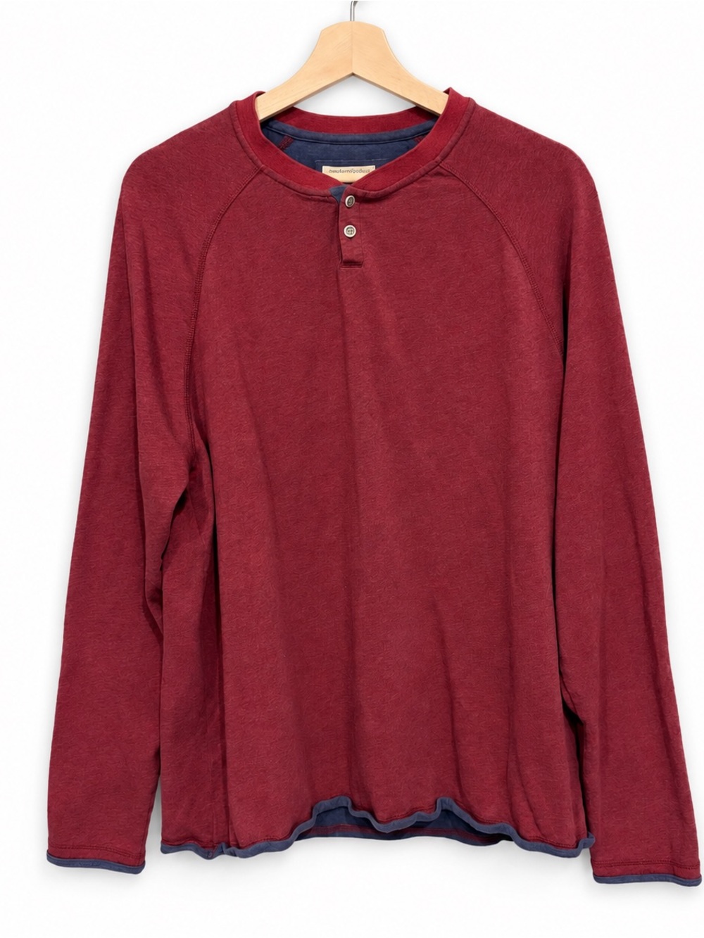 MENS LONG SLEEVE HENLEY